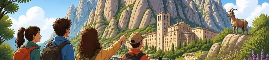 Aventura a pie por la naturaleza de Montserrat, incluyendo visita al monasterio y museo