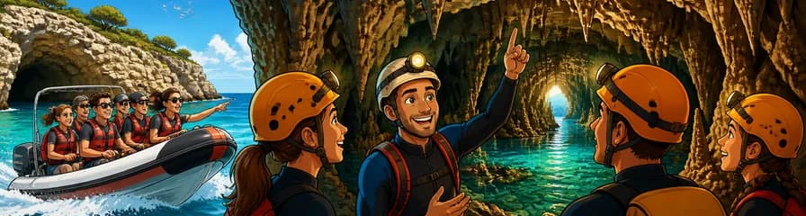 Aventura de Espeleología en la Cova des Coloms de Mallorca, con Traslado en Barco