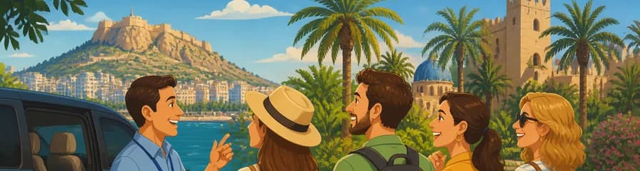 Recorrido exclusivo por Alicante y Elche: palmeral y castillo en grupo reducido