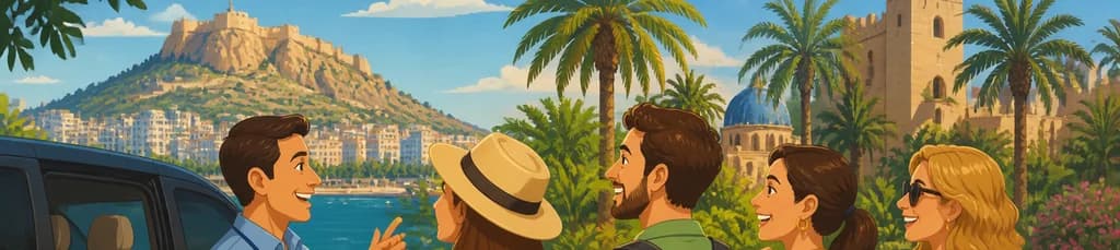 Recorrido exclusivo por Alicante y Elche: palmeral y castillo en grupo reducido