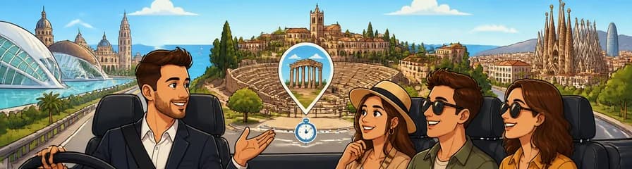 Servicio de traslado privado de Valencia a Barcelona con escala de dos horas en Tarragona