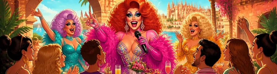 Brunch y espectáculo drag de alto nivel en Palma de Mallorca