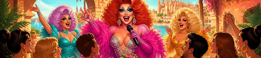 Brunch y espectáculo drag de alto nivel en Palma de Mallorca