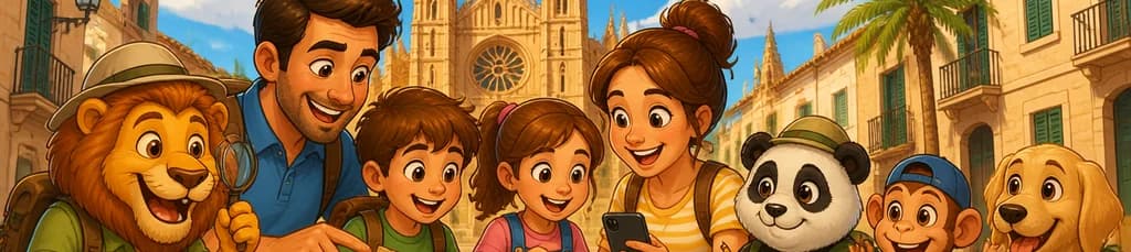 Aventura familiar interactiva Kid Quest en Palma: una búsqueda del tesoro para niños de 4 a 8 años