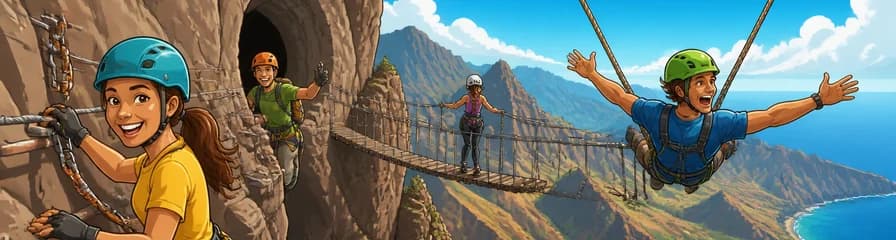 Aventura Vertical en Gran Canaria: Vía Ferrata para Grupos Reducidos