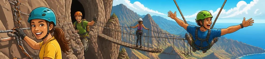 Aventura Vertical en Gran Canaria: Vía Ferrata para Grupos Reducidos