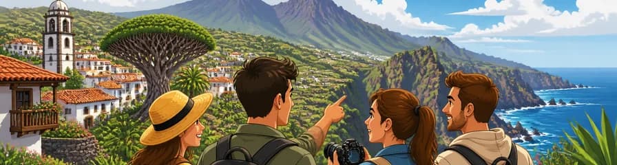 Exploración de los pueblos de montaña y paisajes asombrosos de Tenerife