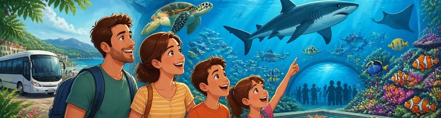 Descubre el mundo submarino: Entrada a Palma Aquarium con transporte desde Alcudia y Puerto Pollensa