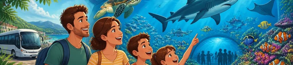 Descubre el mundo submarino: Entrada a Palma Aquarium con transporte desde Alcudia y Puerto Pollensa