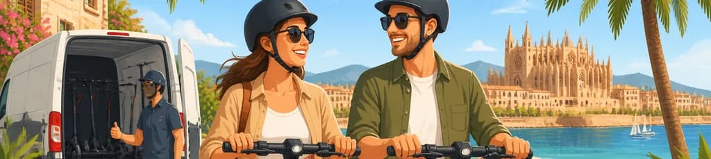 Arriendo de patinete eléctrico prémium con servicio de entrega opcional