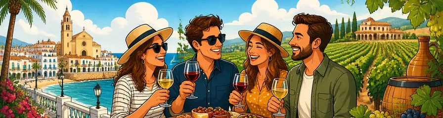 Tour privado desde Barcelona: Sitges y experiencia de cata de vinos y tapas en Penedès