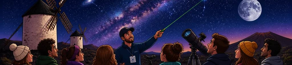 Contemplación estelar con guía Starlight en la zona de Los Molinos