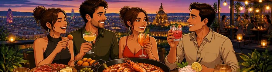 Menú de arroces y cóctel de autor en el rooftop Eleven BCN: una experiencia gastronómica Tablafina