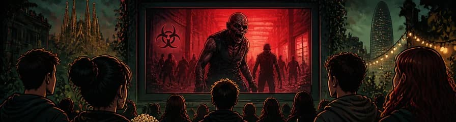 Proyección de la película Resident Evil en una ubicación secreta de Valencia