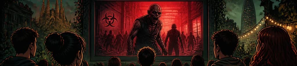 Proyección de la película Resident Evil en una ubicación secreta de Valencia