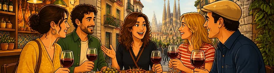 Descubre el auténtico sabor de Barcelona: Tour de vinos y tapas en un barrio local