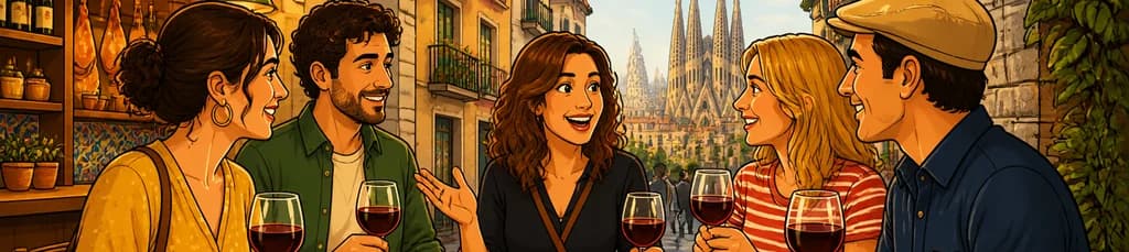 Descubre el auténtico sabor de Barcelona: Tour de vinos y tapas en un barrio local