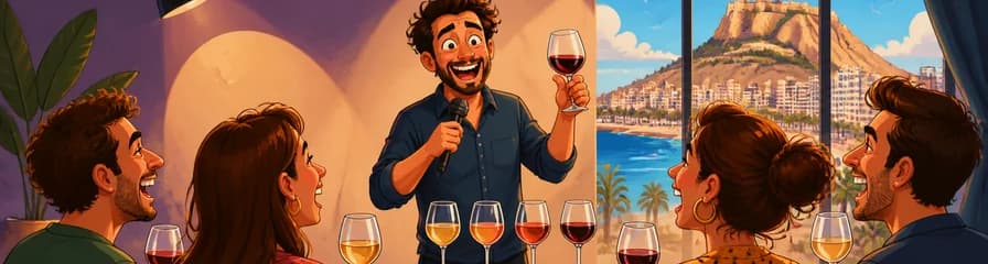 Comedia entre copas: la guía del vino para idiotas