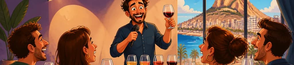 Comedia entre copas: la guía del vino para idiotas