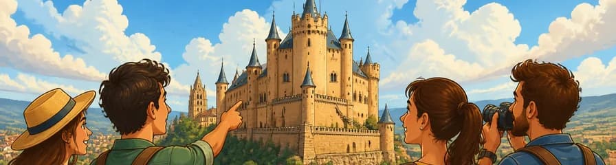 Acceso al Alcázar de Segovia