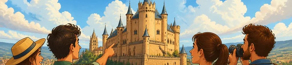 Acceso al Alcázar de Segovia