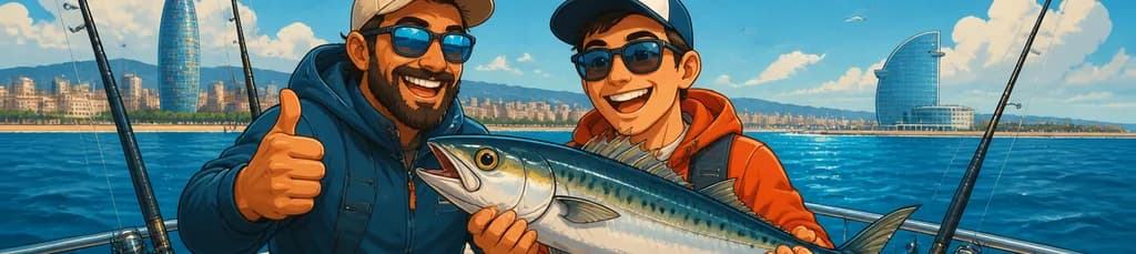 Aventura de pesca en Barcelona: paquete integral con guía y equipo