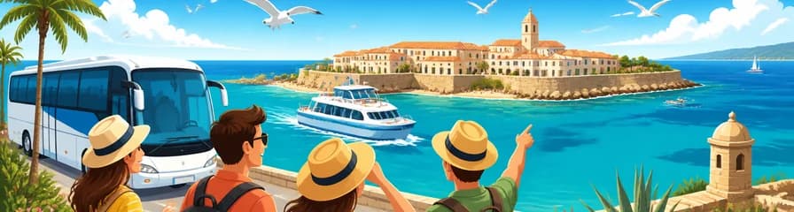 Viaje de un día en autobús a la isla de Tabarca desde Albir y Benidorm