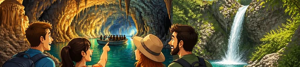 Aventura de un día completo: exploración de las Cuevas de San José y visita a la cascada de verano