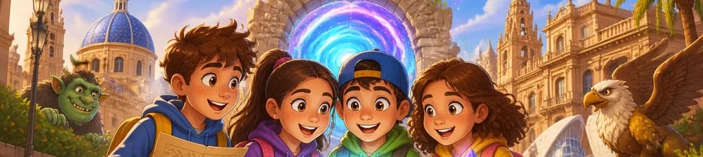 Juego de escape al aire libre en Valencia: El Portal Mágico para niños