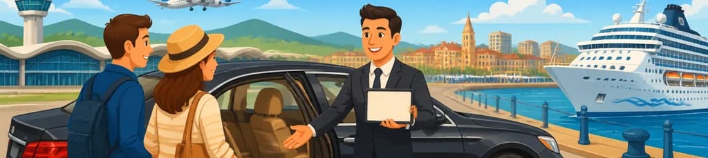 Servicio de Traslado Privado: del Aeropuerto de Asturias (OVD) al Puerto de Cruceros de Gijón