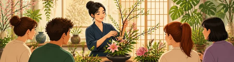 Taller de Ikebanas con Saga Goryu 嵯峨御流