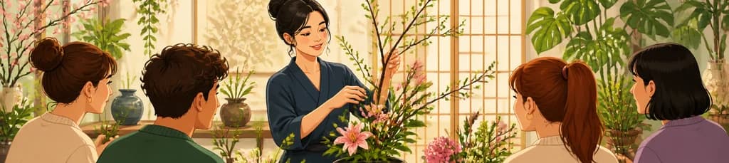 Taller de Ikebanas con Saga Goryu 嵯峨御流