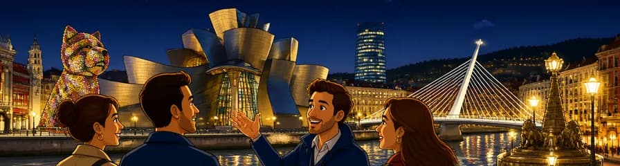 Recorrido turístico privado nocturno por Bilbao