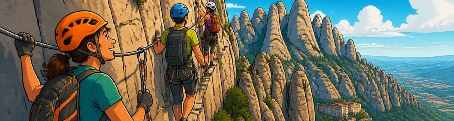 Aventura en la Vía Ferrata Canal de les Dames