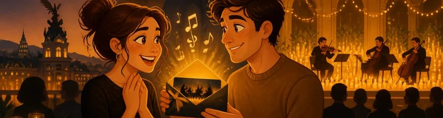 Adquiere una tarjeta de regalo para los conciertos Candlelight en Madrid