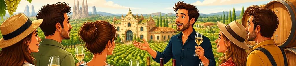 Experiencia enológica: recorrido por bodegas de cava y vino desde Barcelona