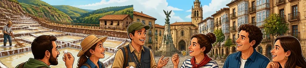 Excursión para grupos pequeños a Vitoria y el Valle Salado de Añana con almuerzo incluido