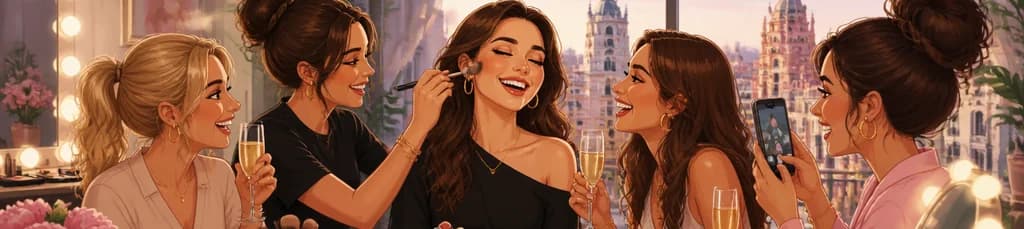 Disfruta de una celebración privada de belleza entre amigas: GLOW UP by CALA en Madrid