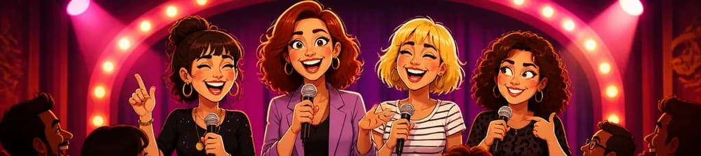Noche de Damas: un espectáculo de monólogos de comedia en el Teatro Soho Madrid