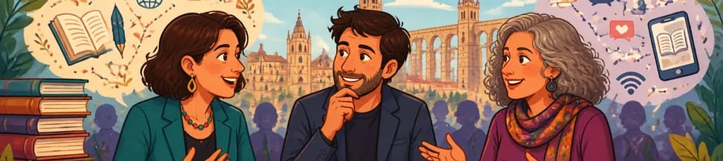Conversación sobre redes que impulsan comunidades literarias con Inmaculada Ballesteros y Sonia Faleiro en el Hay Festival Segovia 2026