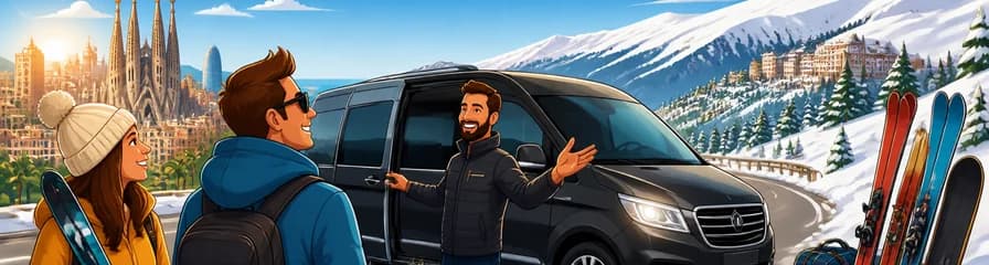 Servicio de traslado privado en Barcelona para ir o volver de las estaciones de esquí de Andorra