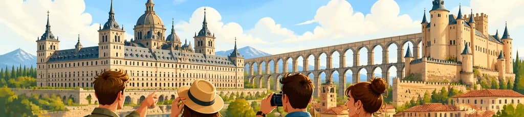 Descubre la magnificencia de El Escorial y la singularidad de Segovia en un tour desde Madrid