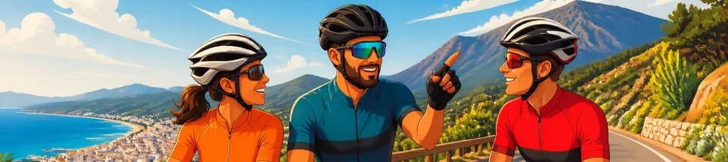 Tour guiado de ciclismo de carretera por Benalmádena los sábados