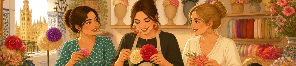 Taller de Creación de Tocados Sevillanos Tradicionales