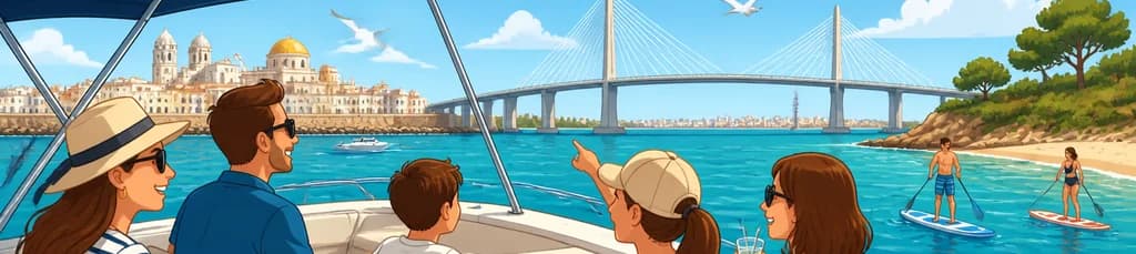 Travesía marítima privada por la bahía de Cádiz