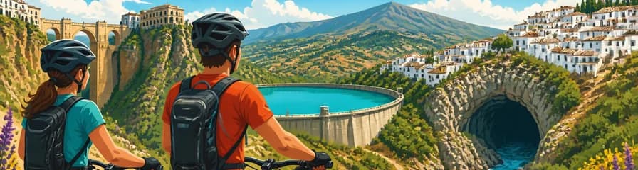 Recorrido autoguiado en e-MTB: Presa de Montejaque y Hundidero - 38km de dificultad intermedia