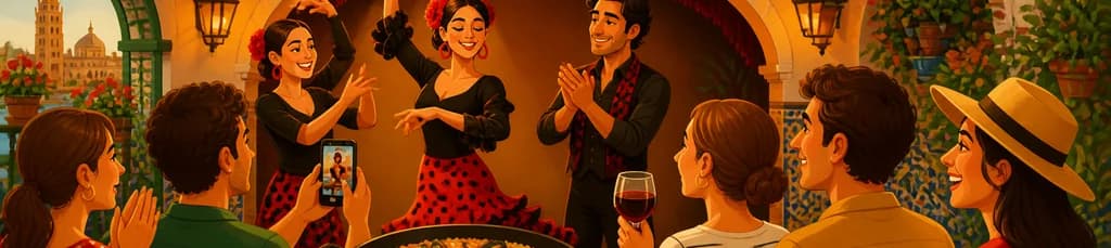 Experiencia de Flamenco y Gastronomía: Clase de Baile y Almuerzo con Paella