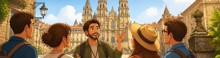 Paseo privado guiado de dos horas por la ciudad de Santiago de Compostela