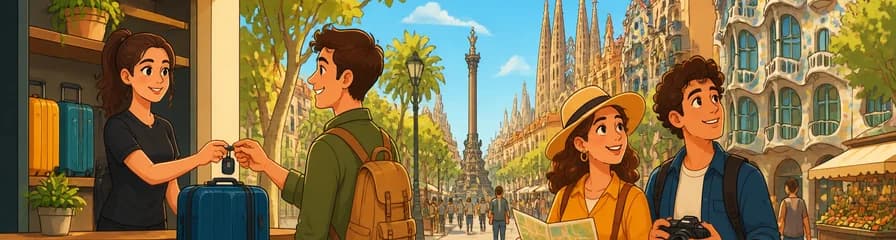 Servicio de consigna de equipaje próximo a Las Ramblas en Barcelona