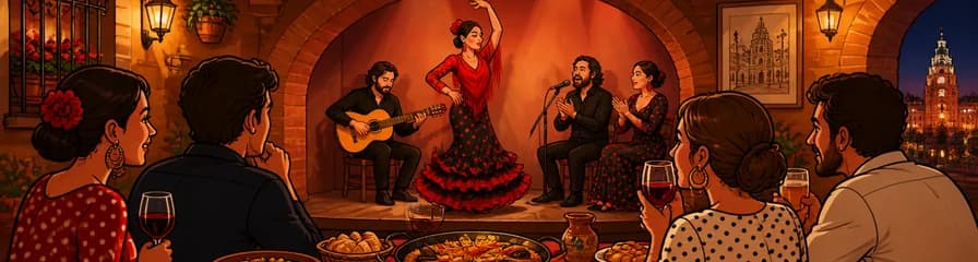 Noche de flamenco auténtico y cena de tapas en el Tablao La Carmela de Madrid
